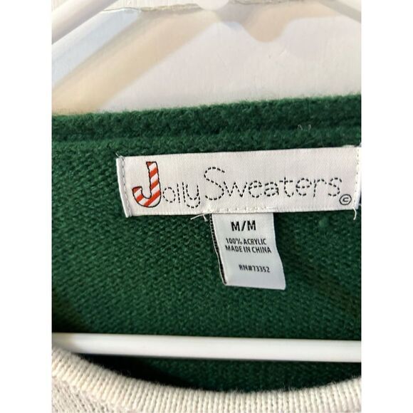 Jolly Sweaters Medium Ugly Christmas Trees Snowflakes rn#73352 unisex? - Picture 2 of 5